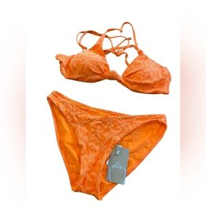 NWT Berlook bikini set ORANGE Size L